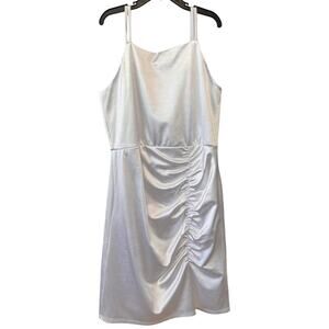 NEW ZUNIE Girls White Sleeveless Back Bow Midi Skater Dress Size 14